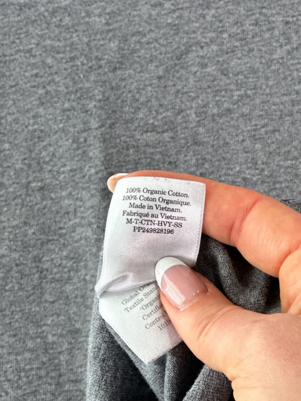 Everlane Men's Premium Weight Crewneck Tee Organic Cotton Heather Grey Large - Picture 6 of 9